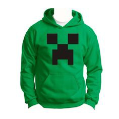 Detská mikina MINECRAFT - Creeper - Svetlozelená