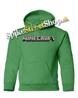 Pánska mikina MINECRAFT - Logo - Svetlozelená 