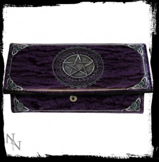 GOTHIC COLLECTION - Purse Pentagram Purple (LL) 18cm - peňaženka