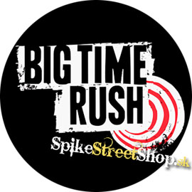 BIG TIME RUSH - Black Logo - okrúhla podložka pod pohár