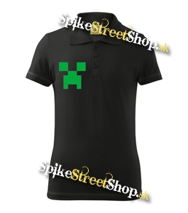 Čierna detská polokošeľa MINECRAFT - Creeper