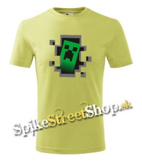 MINECRAFT - Hello, I´m Creeper - jemnezelené chlapčenské tričko