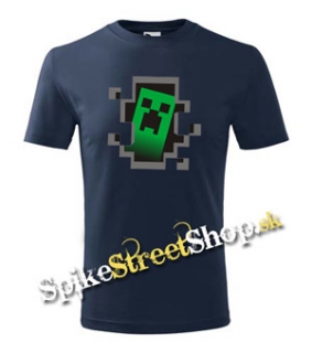 MINECRAFT - Hello, I´m Creeper - tmavomodré chlapčenské tričko