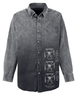 ALCHEMY - Iron Cross Road Shirt - sivá košeľa