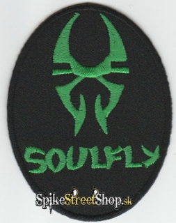 SOULFLY - Green Logo - nažehlovacia nášivka