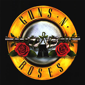 GUNS N ROSES - Classic Logo - štvorcová podložka pod pohár