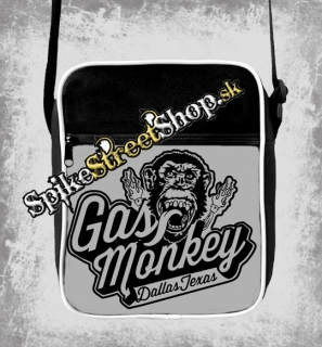 GAS MONKEY GARAGE - Grey Logo - retro taška na rameno