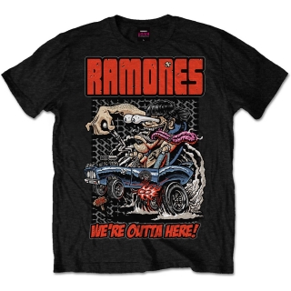 RAMONES - Outta Here - čierne pánske tričko