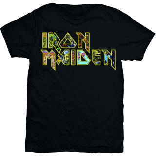 IRON MAIDEN - Eddie Logo - čierne pánske tričko