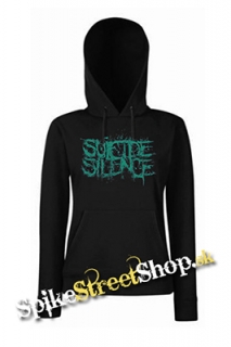 SUICIDE SILENCE - Turquoise Logo - čierna dámska mikina
