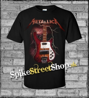 METALLICA - Cliff Burton Bass - čierne pánske tričko