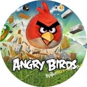 ANGRY BIRDS - Motive 1 - okrúhla podložka pod pohár
