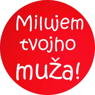 MILUJEM TVOJHO MUŽA - okrúhla podložka pod pohár