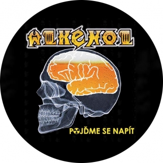 ALKEHOL - okrúhla podložka pod pohár