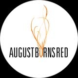 AUGUST BURNS RED - Logo - okrúhla podložka pod pohár