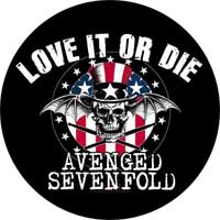 AVENGED SEVENFOLD - Love It Or Die - okrúhla podložka pod pohár