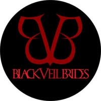 BLACK VEIL BRIDES - Red Logo - okrúhla podložka pod pohár