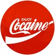 COCAINE - okrúhla podložka pod pohár
