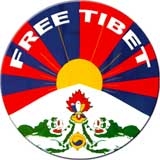 FREE TIBET - okrúhla podložka pod pohár