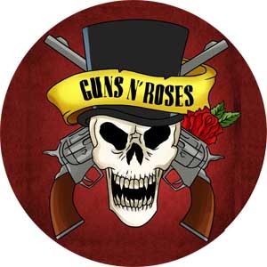 GUNS N ROSES - Draw Skull - okrúhla podložka pod pohár