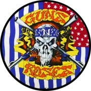 GUNS N ROSES - Flag Skull - okrúhla podložka pod pohár