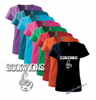 SCORPIONS - Logo - farebné dámske tričko