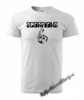 SCORPIONS - Logo - biele pánske tričko
