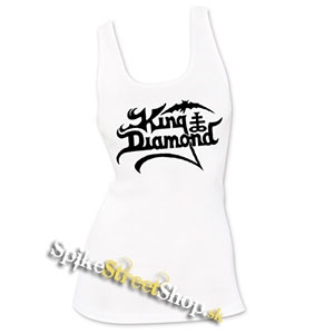 KING DIAMOND - Logo - Ladies Vest Top - biele