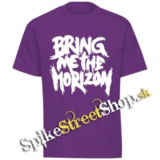 BRING ME THE HORIZON - Painted Logo - fialové pánske tričko