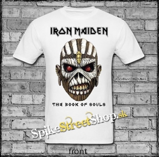 IRON MAIDEN - The Book Of Souls Mask - biele pánske tričko