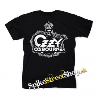 OZZY OSBOURNE - Logo Crowned Skull - pánske tričko