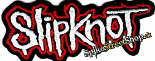 SLIPKNOT - Red White Logo - nažehlovacia nášivka