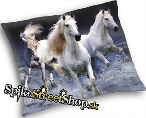 HORSES COLLECTION - Three Running White Horses 2 - vankúš