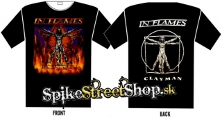 IN FLAMES - Clayman - čierne pánske tričko