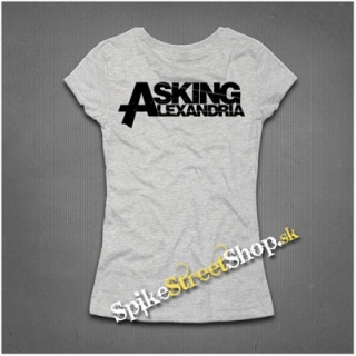 ASKING ALEXANDRIA - Logo - šedé dámske tričko