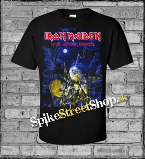 IRON MAIDEN - Live After Death Poster - čierne pánske tričko