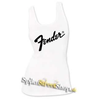 FENDER - Logo - Ladies Vest Top - biele