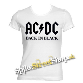 AC/DC - Back In Black - biele dámske tričko