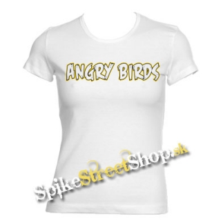 ANGRY BIRDS - Logo - biele dámske tričko