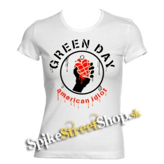 GREEN DAY - Bloody American Idiot - biele dámske tričko