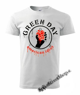 GREEN DAY - Bloody American Idiot - biele pánske tričko
