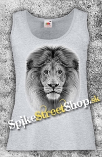 LION GREY - Ladies Vest Top