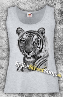 TIGER GREY - Ladies Vest Top