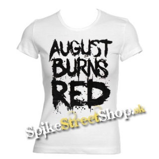 AUGUST BURNS RED - Logo - biele dámske tričko