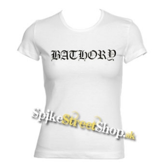 BATHORY - Logo - biele dámske tričko