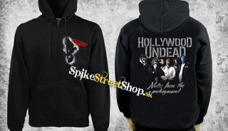 HOLLYWOOD UNDEAD - Notes From The Underground - čierna pánska mikina na zips