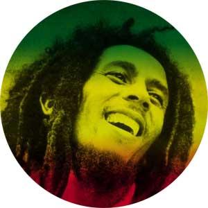 BOB MARLEY - Motív 04 -  odznak