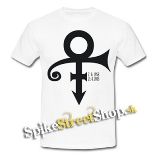 PRINCE - Signature - biele pánske tričko