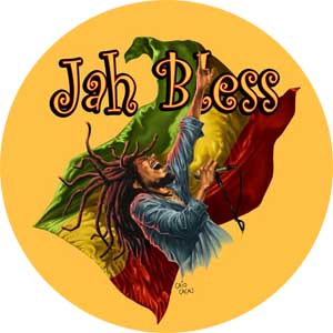 BOB MARLEY - Jah Bless -  odznak
