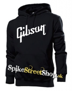 GIBSON - Logo - čierna pánska mikina